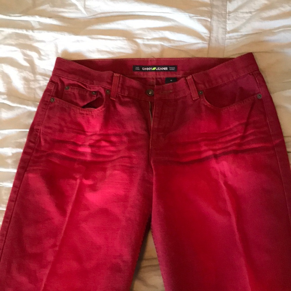 Red DKNY Jeans in Women's Size 12